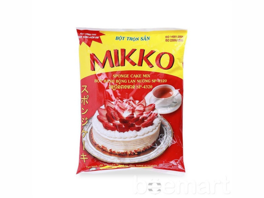 Bột Bông Lan Trộn Sẳn - MIKKO 1Kg 