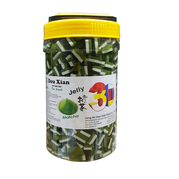 Hạt Rau Câu Matcha 3D - Dou Xian 2,5kg