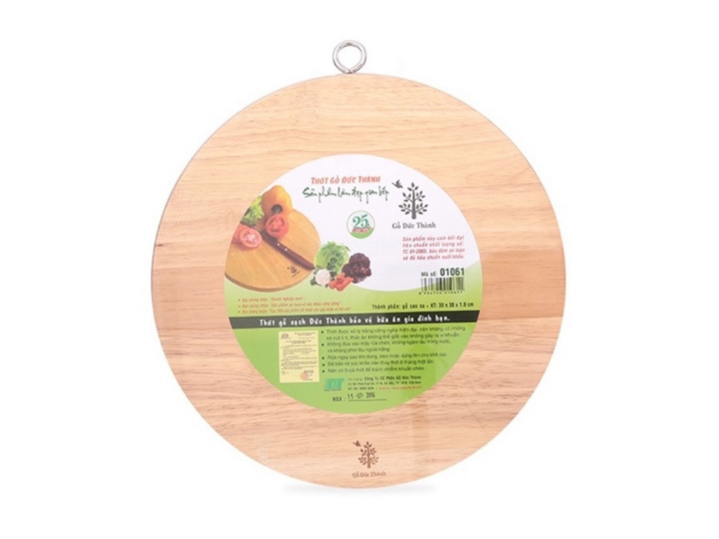 Thớt Gỗ Tròn - Đức Thành 25cm